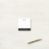 Post-it® Blanc Simple Professionnel (Sur un bureau)