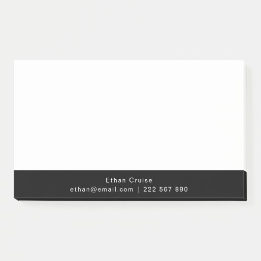 Post-it® Blanc Simple Professionnel (Devant)