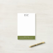 Post-it® Blanc Simple Professionnel (Sur un bureau)