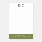 Post-it® Blanc Simple Professionnel (Devant)
