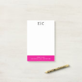 Post-it® Blanc Simple Professionnel (Sur un bureau)