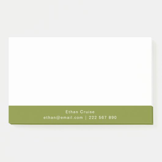 Post-it® Blanc Simple Professionnel (Devant)