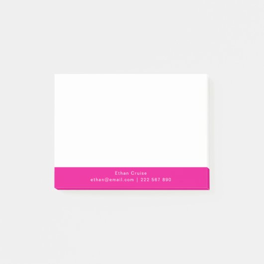 Post-it® Blanc Simple Professionnel (Devant)