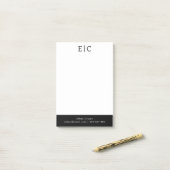 Post-it® Blanc Simple Professionnel (Sur un bureau)