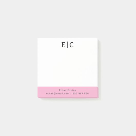Post-it® Blanc Simple Professionnel (Devant)