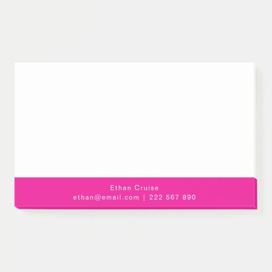 Post-it® Blanc Simple Professionnel (Devant)