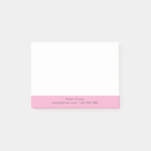 Post-it® Blanc Simple Professionnel (Devant)