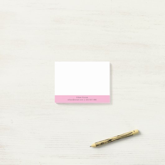 Post-it® Blanc Simple Professionnel (Sur un bureau)