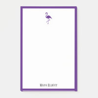 Blanc sur Flamant rose violet clair et bordure ave