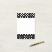 Post-it® Blanc sur noir Diamant Design (Sur un bureau)