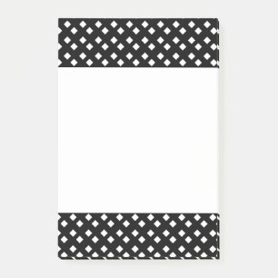 Post-it® Blanc sur noir Diamant Design
