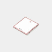 Post-it® Blanc sur Rose Gold Faux Parties scintillant Eleph (Incliné)