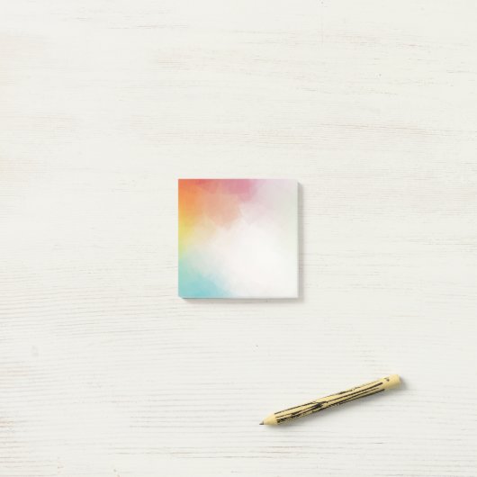 Post-it® Blank Elegant Modèle Art Abstrait (Sur un bureau)