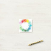 Post-it® Blank Elegant Moderne Modèle Personnalisé Art Abst (Sur un bureau)