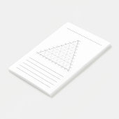 Post-it® Blank Ternary Plot- Science Note Post-Its (Incliné)