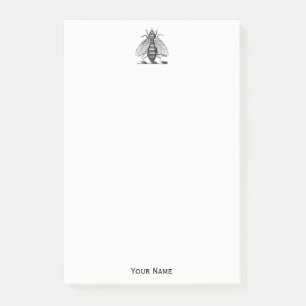 Post-it® Blason Prépa Vintage Abeille Emblème Armoiries
