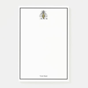 Post-it® Blason Prépa Vintage Abeille Emblème Armoiries C