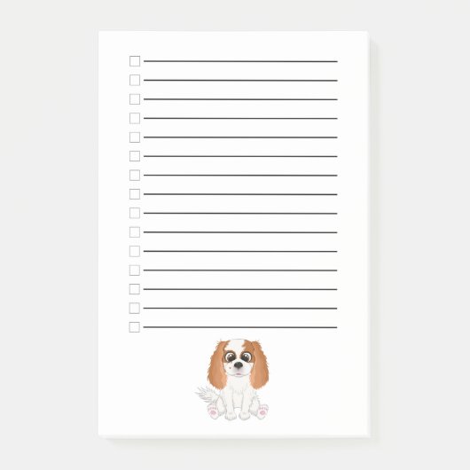 Post-it® Blenheim Cavalier King Charles Spaniel     (Devant)