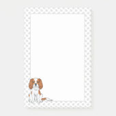 Post-it® Blenheim Cavalier King Charles Spaniel & Paws (Devant)