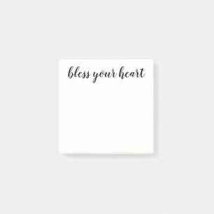 Post-it® Bless Your Heart Écriture Noire