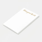 Post-it® Bless Your Heart Script Doré (Incliné)