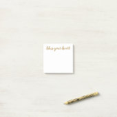 Post-it® Bless Your Heart Script Doré (Sur un bureau)