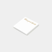 Post-it® Bless Your Heart Script Doré (Incliné)