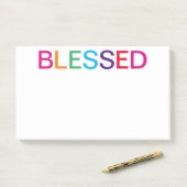 Post-it® Blessé multicolore (Sur un bureau)