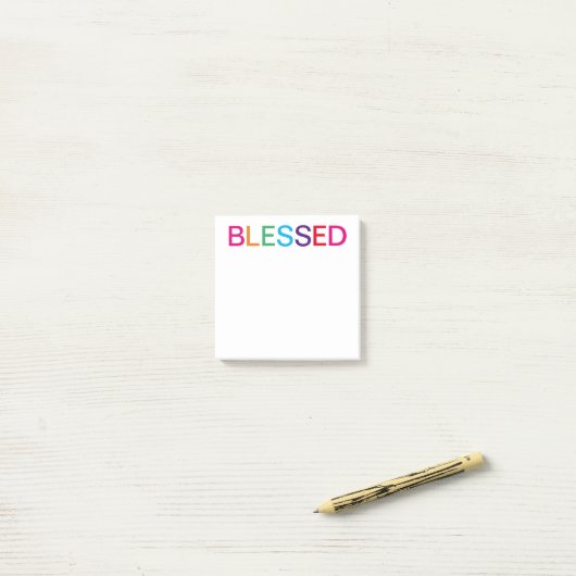 Post-it® Blessé multicolore (Sur un bureau)