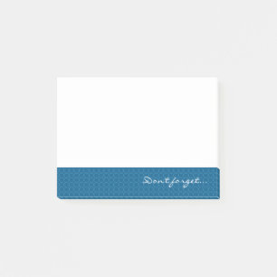 Post-it® Bleu à motif ne pas oublier