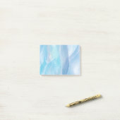 Post-it® Bleu, abstrait, cool couleur de l'eau brosse art (Sur un bureau)