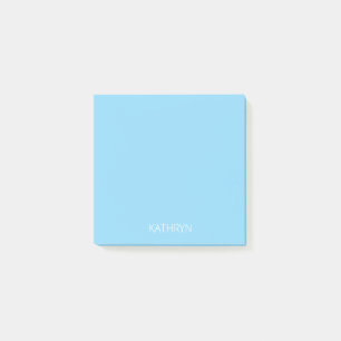 Post-it® bleu bébé uni personnalisé