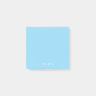Post-it® bleu bébé uni personnalisé