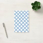 Post-it® Bleu Blanc Arlequin Diamond Motif (Bureau)