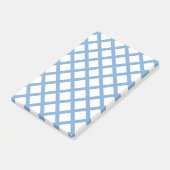 Post-it® Bleu Blanc Arlequin Diamond Motif (Incliné)