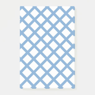 Post-it® Bleu Blanc Arlequin Diamond Motif