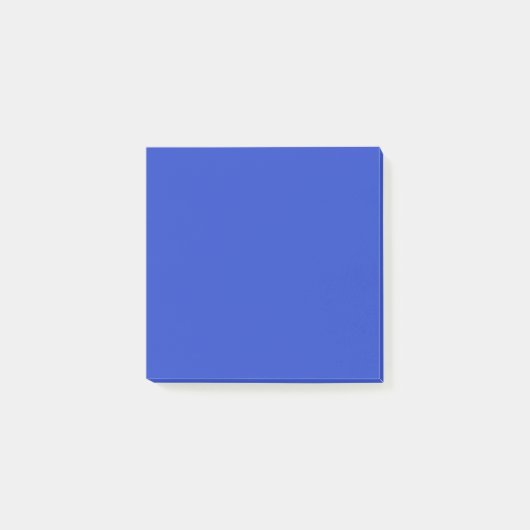 Post-it® Bleu bleu (couleur solide) (Devant)