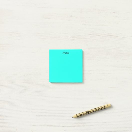 Post-it® Bleu clair (Sur un bureau)