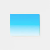 Post-it® Bleu-clair simple au blanc (Devant)