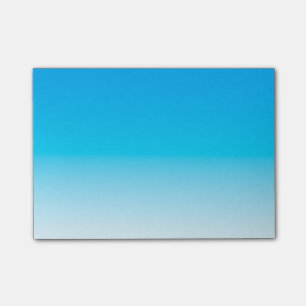 Post-it® Bleu-clair simple au blanc