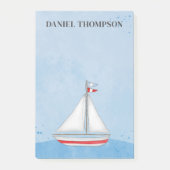 Post-it® Bleu d'aquarelle simple nautique (Devant)