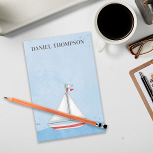 Post-it® Bleu d'aquarelle simple nautique