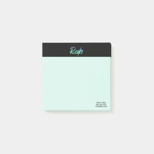 Post-it® Bleu de turquoise de Reiki de *~* et iridescent