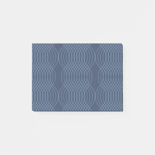 Post-it® Bleu, décoratif, simple, moderne, art ondulé tenda (Devant)