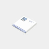 Post-it® Bleu Denim moderne avec photo (Incliné)