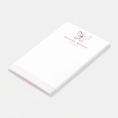 Post-it® Bleu élégant et papillon Post-it Notes (Incliné)