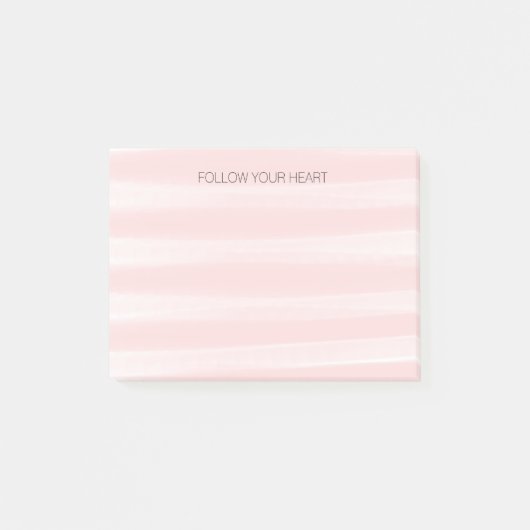 Post-it® Bleu en bandes roses (Devant)
