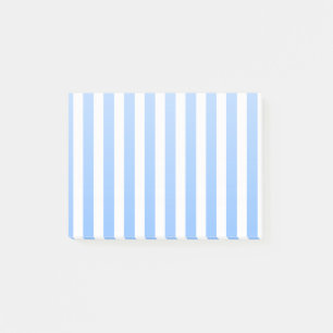 Post-it® Bleu et blanc rayures de bonbons