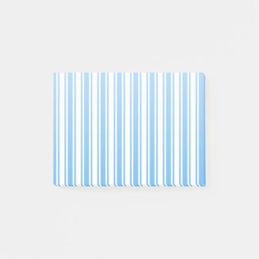 Post-it® Bleu et blanc rayures de bonbons (Devant)
