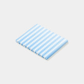 Post-it® Bleu et blanc rayures de bonbons (Incliné)